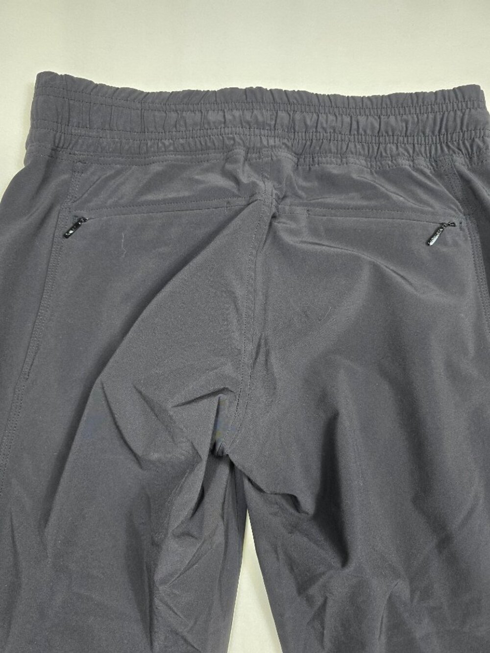 Athleta Womens Black Track City Pants Zippered Leg Elastic Waist Size 2 - Picture 9 of 9